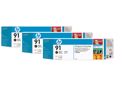 Hp 91-C9480A Mat Siyah Orjinal Kartuş 3lü Paket - 1