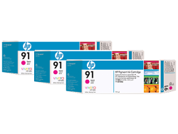 Hp 91-C9484A Kırmızı Orjinal Kartuş 3lü Paket - Hp
