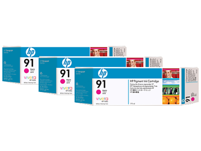 Hp 91-C9484A Kırmızı Orjinal Kartuş 3lü Paket - 1