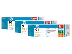 Hp 91-C9485A Sarı Orjinal Kartuş 3lü Paket - Hp