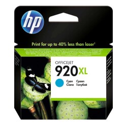 Hp 920XL-CD972AE Mavi Orjinal Kartuş Yüksek Kapasiteli(Eski Tarihli) - Hp