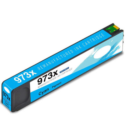 Hp 973X-F6T81AE Mavi Muadil Kartuş Yüksek Kapasiteli - 1
