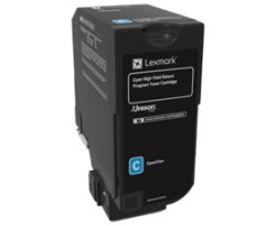 Lexmark 74C5HC0 Mavi Orjinal Toner Ekstra Yüksek Kapasiteli - Lexmark