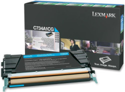 Lexmark C734-X734-C734A1CG Mavi Orjinal Toner - Lexmark