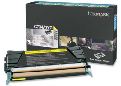 Lexmark C734-X734-C734A1YG Sarı Orjinal Toner - Lexmark