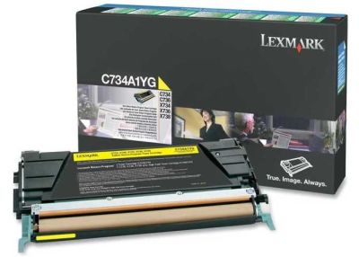 Lexmark C734-X734-C734A1YG Sarı Orjinal Toner - 1