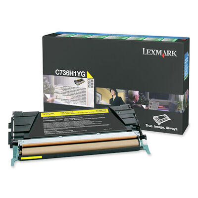 Lexmark C736-X746-C736H1YG Sarı Orjinal Toner Yüksek Kapasiteli - 1