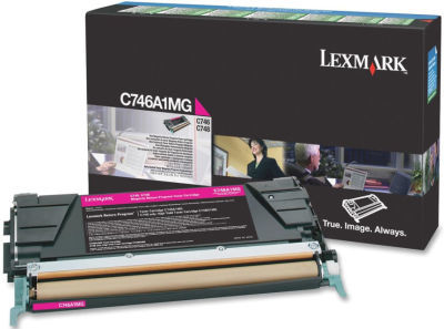 Lexmark C746-C748-C746A1MG Kırmızı Orjinal Toner - 1
