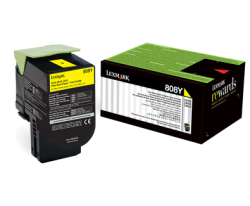 Lexmark CX310-80C80Y0 Sarı Orjinal Toner - Lexmark