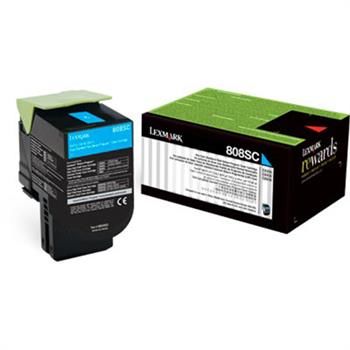 Lexmark CX310-80C8SC0 Mavi Orjinal Toner Yüksek Kapasiteli - 1