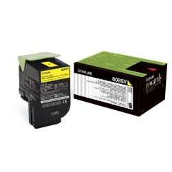 Lexmark CX310-80C8SY0 Sarı Orjinal Toner Yüksek Kapasiteli - Lexmark