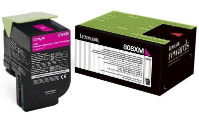 Lexmark CX510-80C8XM0 Kırmızı Orjinal Toner Ultra Yüksek Kapasiteli - 1