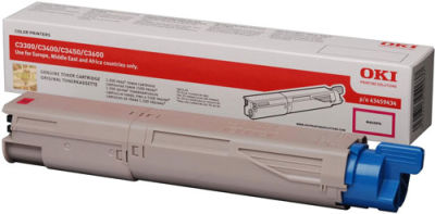 Oki C3520-MC350-43459374 Kırmızı Orjinal Toner - 1