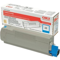 Oki C5550-C5800-C5900-43324443 Mavi Orjinal Toner - Oki