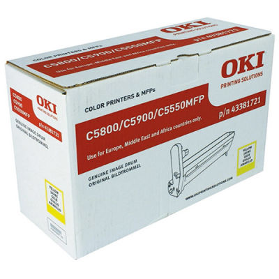 Oki C5550-C5800-C5900-43381721 Sarı Orjinal Drum Ünitesi - 1