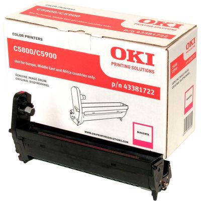 Oki C5550-C5800-C5900-43381722 Kırmızı Orjinal Drum Ünitesi - 1