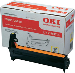 Oki C5600-C5700-43381705 Sarı Orjinal Drum Ünitesi - Oki