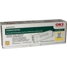 Oki C5850-C5950-43865741 Sarı Orjinal Toner - Oki