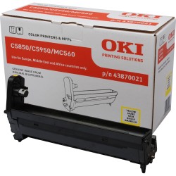 Oki C5850-C5950-43870021 Sarı Orjinal Drum Ünitesi - Oki