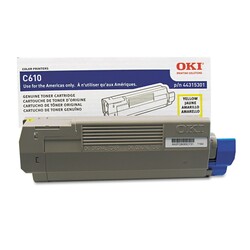 Oki C610-44315301 Sarı Orjinal Toner - Oki