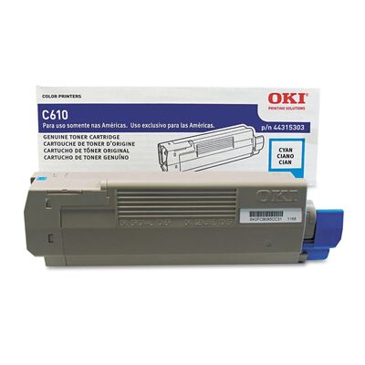 Oki C610-44315303 Mavi Orjinal Toner - 1